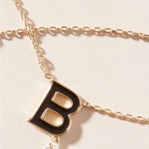 NWT Anthropologie B Monogram Pendant